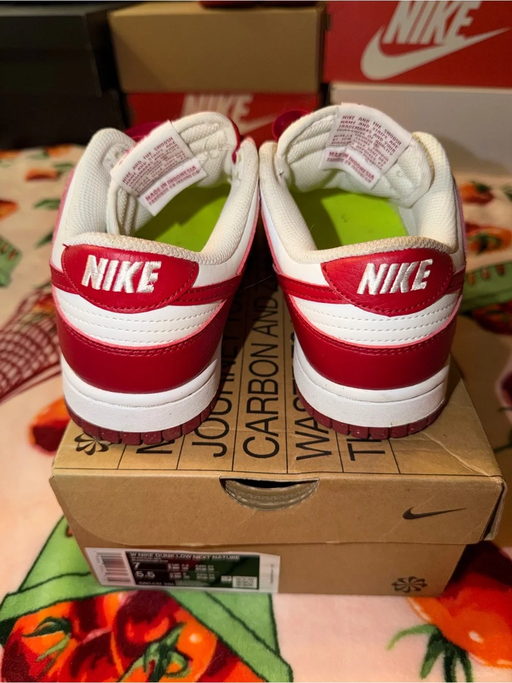 Nike Next Nature Gym Red Dunk Lows Sneakers Women’s 7 Shoes